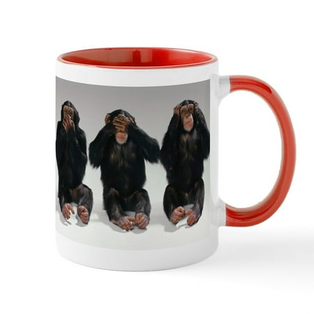 

CafePress - Speak No Evil See No Evil Hear No Evil Mugs - 11 oz Ceramic Mug - Novelty Coffee Tea Cup