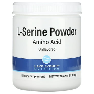 Lake Avenue Nutrition L-Serine, Unflavored Powder, 1 lb (454 g)