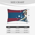 thumbnail image 4 of Picia Astronaut Runs Forward Pattern Plush Pillow Case – Soft and Cozy Cushion Cover, Hypoallergenic Throw Pillow Case for Home Decor-14"x20", 4 of 6