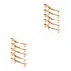 thumbnail image 3 of Inteprter Soporte para vajilla de 5 piezas, soporte para cuchara, soporte para cubiertos, soporte para tenedor de aleación de Zinc Oro 2Conjunto, 3 of 6