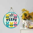 thumbnail image 4 of Easter Decorations Easter Round Door Sign Bunny Door Sign For Daily For Farmhouse Coffee Shop Front Door Home Decoration Door Hanging Decoration 7.9"X7.9", 4 of 6