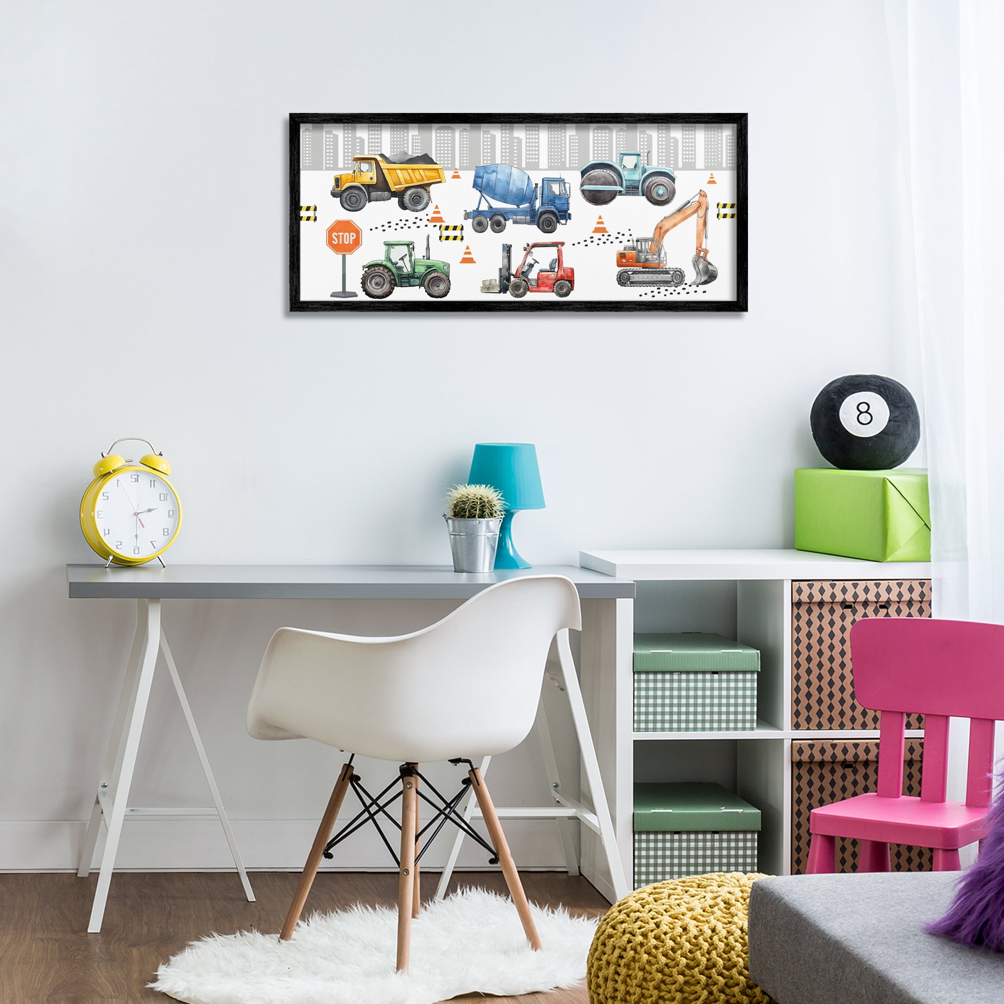Stupell Industries City Keeps On Moving Black Framed Giclee Art, design by Christine Simpson Art