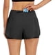 thumbnail image 3 of Pantalones cortos deportivos para mujer con bolsillos interiores con cremallera, pantalones cortos sueltos para gimnasio, Yoga, pantalones cortos deportivos de secado rápido para correr, 3 of 6