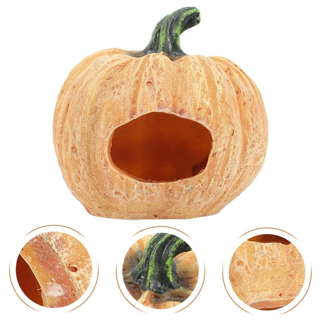 NUOLUX De Resina Calabaza Para Acuario Decorativo Y Refugio De Peces