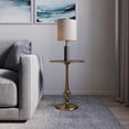 thumbnail image 3 of Lavish Home Iron Pedestal Accent End Table with Vintage Gold Finish, 3 of 7