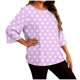 thumbnail image 3 of TaTaai Long Sleeve Gradient Top for Plus Size, Women's Casual T-Shirt Blouse, Round Neck Loose Fit, Soft Home Wear, All Seasons Everyday Attire Gift, 3 of 6