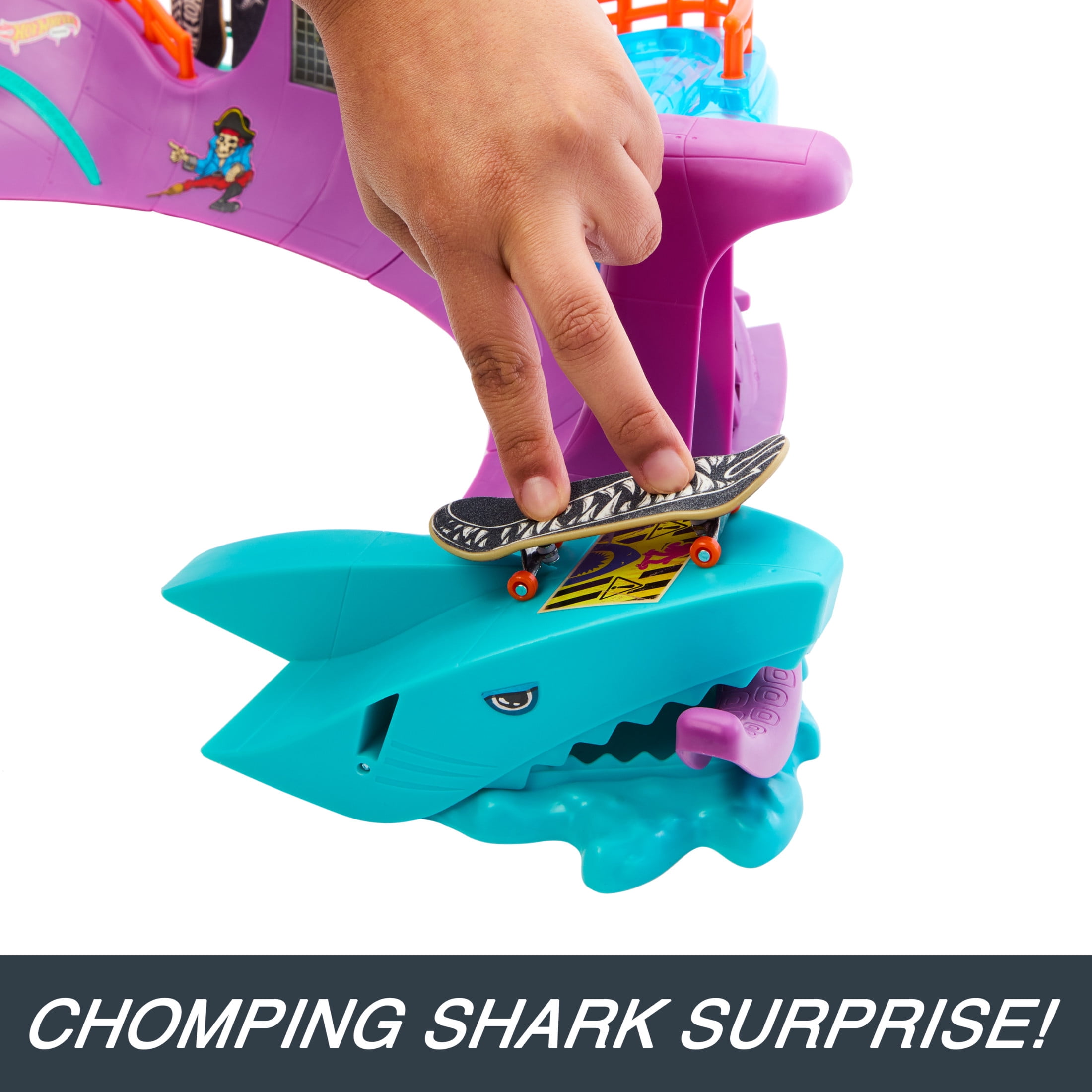 Hot Wheels Skate Octopark Playset, with Exclusive Fingerboard and Skate Shoes
