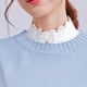 thumbnail image 3 of de solapa desmontable de cuello falso con tirantes en de mujer de encaje de flores falsas Hugo Cuello falso de mujer, 3 of 10