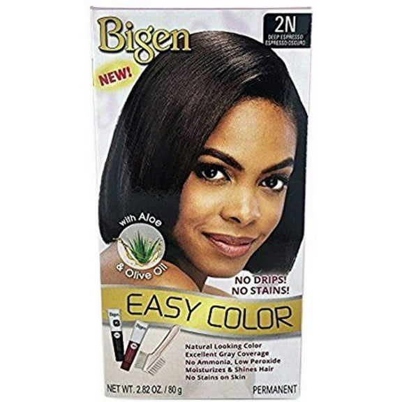 Bigen Permanent Easy Color for Women Natural Shades, 2N Deep Espresso, 2.82 Oz.
