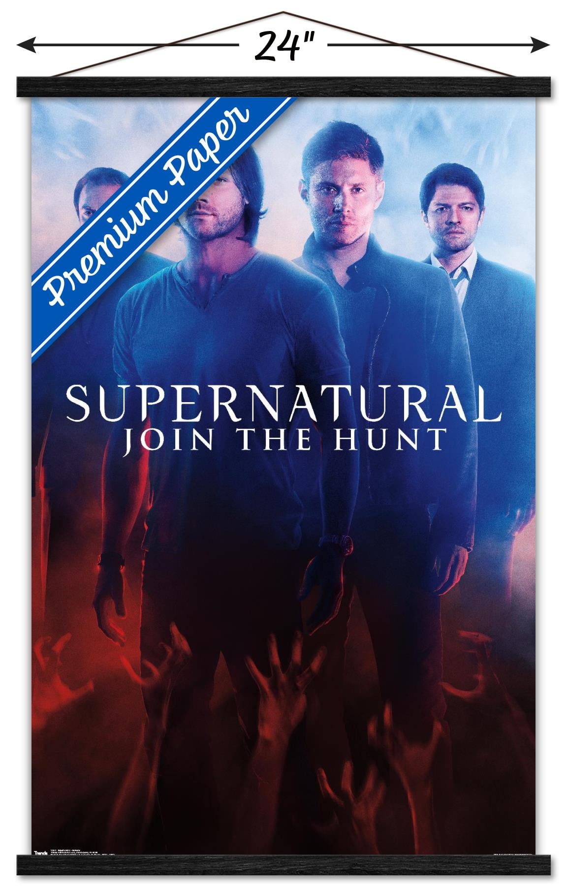 Supernatural - Demons Wall Poster with Wooden Magnetic Frame, 22.375" x 34"