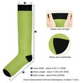 thumbnail image 3 of joogoo Green Pattern Long Socks Women Men Knee High Sock, 3 of 8