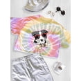 thumbnail image 3 of Border Collie Dog Eyeglasses Tie Dye Spiral Women -Image by Shutterstock, Female Small, 3 of 4