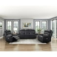 thumbnail image 2 of Lexicon Hancock Leather Power Reclining Chair in Black, 2 of 8