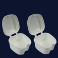 thumbnail image 2 of Dent Art Denture Boxes, Retainer Box Orthodontic Mouth Guard Dental Storage Container/Teeth Storage Box in White Color (2), 2 of 8
