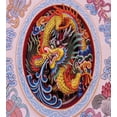 thumbnail image 3 of Ambesonne Flower Duvet Cover Set, Chinese Dragon Mythical, 2-Calking, Yellow Blue, 3 of 7