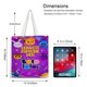 thumbnail image 5 of Bolofofos Bolso de tela con estampado de lienzo para mujer, bolsa de compras reutilizable y estética, con cremallera interior, regalo para mujer, 35 × 40 cm., 5 of 6