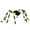 Green, variant on Halloween Furry Spider Decor,35.43in Realistic Black Spider Figure with Red Eyes, Haunted House Wall Ceiling Party Decoration