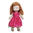 thumbnail image 1 of Muñeca bebé con pelo rizado, muñeca de trapo hecha a mano con ropa, muñecas para dormir, peluches, regalo de cumpleaños, 1 of 6