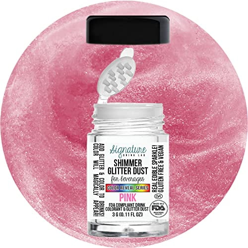 Edible Glitter for Drinks "? Shiny Glitter, Shimmer Beverage Dust for