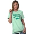 thumbnail image 3 of Mermaid Born to Swim Cute Water Lover Women's Graphic T Shirt Tees Brisco Brands M, 3 of 6