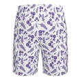 thumbnail image 6 of Naloa Lavender Flowers Men's Beach Shorts, Surfing shorts, Swim trunks, Quick Dry Swim Trunks for Surfing Beach Fun - XX-Large, 6 of 9
