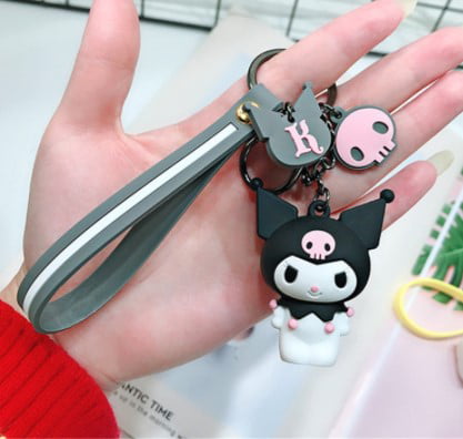 key ring Cute Pompom Purin Home Office School Car Key Chains Bag Doll Pendant 