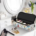thumbnail image 6 of Hair Tools Storage with Heat Resistant Mat- Sailing Printed Curling Iron Travel Bag/Flat Iron Case for Women, 6 of 8