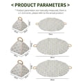 thumbnail image 5 of Foldable Waterproof Picnic Blanket with Carry Handle, Multifunctional Portable 2-in-1 Basket Blankets for Beach Camping Park Family Outings Festivals Grass Party, 5 of 8