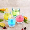 thumbnail image 5 of 8 Oz Set of 6 Plastic Drinking Glasses Dishwasher Safe BPA Free Unbreakable Juice Glasses for Kids Shatterproof Wine Water Glasses Acrylic Tumblers (Light Blue), 5 of 8