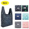 thumbnail image 1 of Amerteer 6 Pcs Sacs d'Épicerie Réutilisables, Sac Pliable en Polyester Ripstop, Sac à Main Écologique Lavable, Durable et Léger, 1 of 6