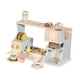 thumbnail image 3 of Juego de cafetera de madera, juguetes de madera para niños, juego educativo y creativo Montessori. azul, 3 of 9