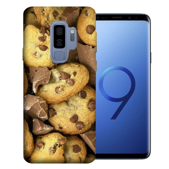 MUNDAZE For Samsung Galaxy S9 Plus Chocolate Chip Cookies Design TPU Gel Phone Case Cover