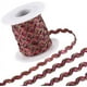 thumbnail image 1 of Cinta de flecos ondulados metálicos brillantes fucsia de 16,4 yardas/15 m (16,4 yardas/15 m), cinta de tela tejida en zigzag de 1/4 de pulgada., 1 of 9