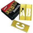 thumbnail image 1 of 45 Piece Letter & Number Sets - 2" 45pc letter & numberstencil set brass, 1 of 2