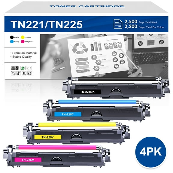 VIPink 1-Pack Compatible Toner Cartridge Replacement for Brother TN-225C HL-3140CW 3142CW 3150CDW 3152CDW 3170CDW 3172CDW MFC-9130CW 9140CDN 9330CDW 9340CDW DCP-9020CDW Cyan