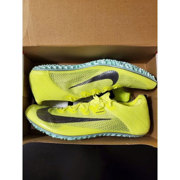 Nike Zoom Superfly Elite 2 Volt Black Sprinting Cleats Mens Size 13 DR9923-700