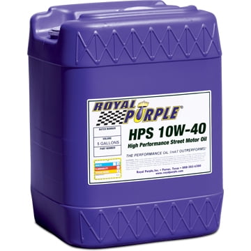 Royal Purple Oil 35140 HPS Series; SAE 10W40; Synthetic; 5 Gallon Pail; Single