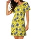 thumbnail image 2 of Fotbe Honeybee Bata de Dormir para Mujer con Estampado, Camisón de Algodón de Manga Corta, Ropa de Dormir Casual, 2 of 6