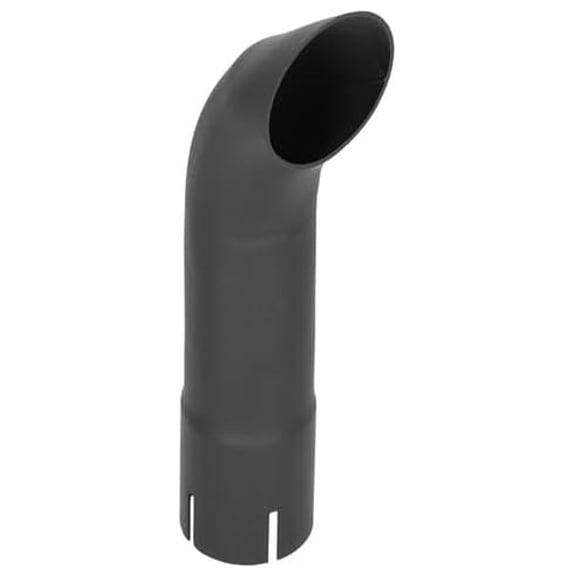Exhaust Stack - 2" x 12" Curved Black