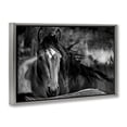 thumbnail image 3 of Stupell Industries Watchful Presence Horse Gray Framed Floater Canvas Wall Art design by Wendy Caro, 17 x 25, 3 of 9