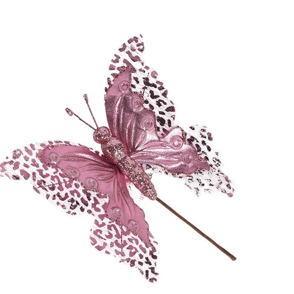 Double Layer Butterfly Ornaments, three dimensional hollow decorative butterflies, handmade style DIY accessory for Christmas trees wreaths