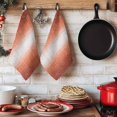 thumbnail image 6 of Vintage Burnt Orange Gray Kitchen Towels Set of 3, Abstract Linen Texture Modern Absorbent Dish Towels for Kitchen, Microfiber Hand Towel, Quick Drying Tea Towel for Cleaning Decorative Dishcloths, 6 of 7