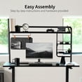 thumbnail image 2 of VIVO Clamp-on 50" Desktop Shelving System with Magnetic Memo Board, 2 of 8
