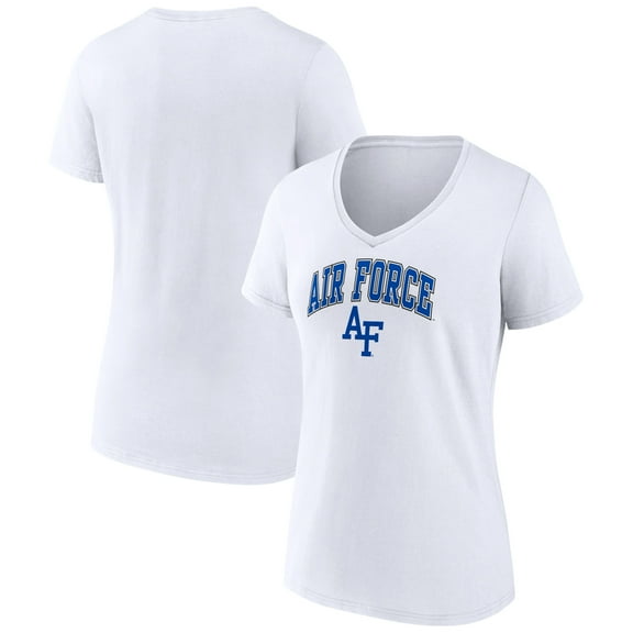 Women's White Air Force Falcons Campus V-Neck T-Shirt