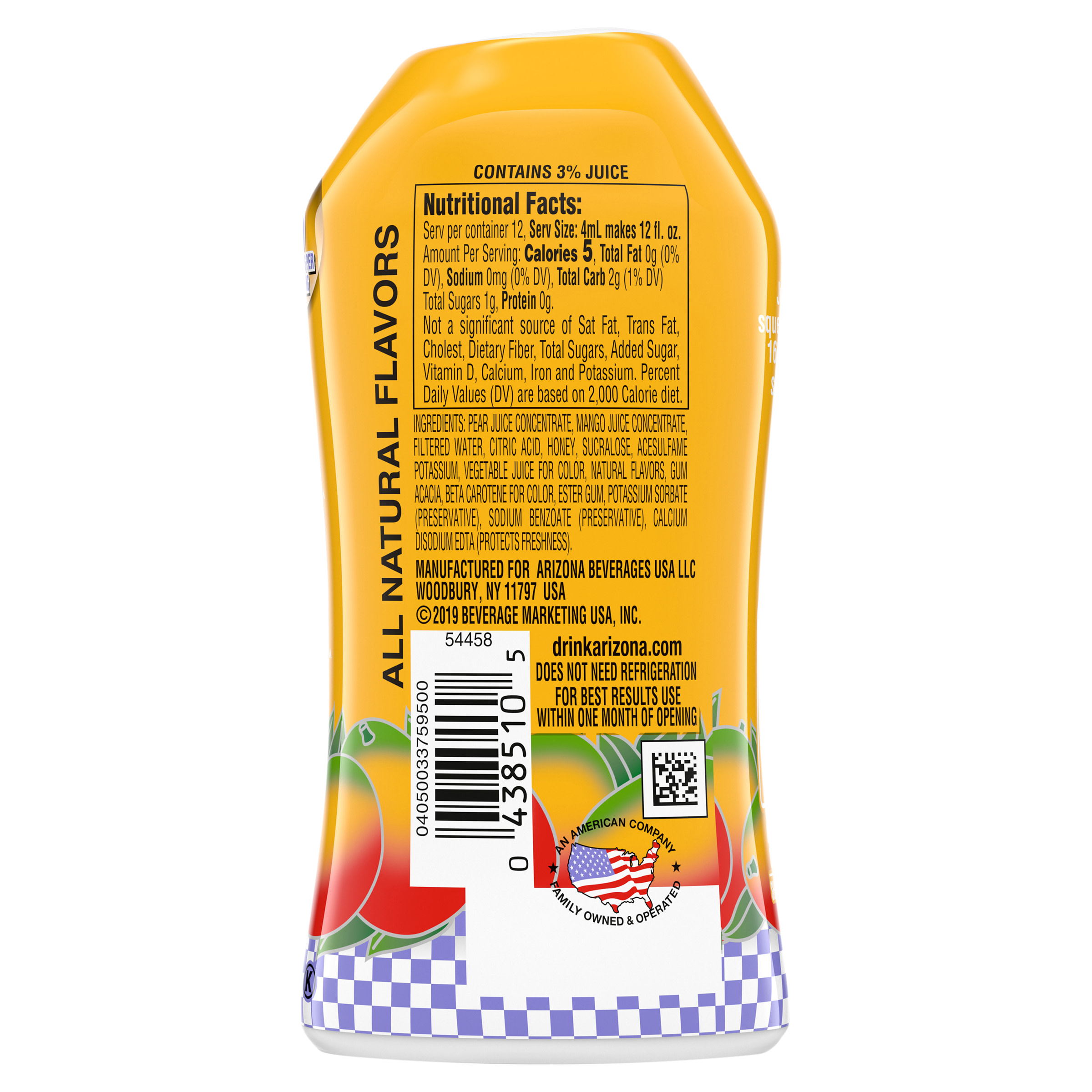 Arizona Iced Tea Mango Nutrition Facts Besto Blog