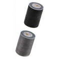 thumbnail image 1 of AMLESO 2 Rolls 150D/0.8mm 98 Yards Flat Polyester Sewing Waxed Thread for Leather Craft Gray Black, 1 of 8