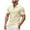 Yellow, variant on Dagugfen Work Shirts for Men Short Sleeve Lapel Zipper Neck Breathable Business Casual Office Tops Pocket Dress