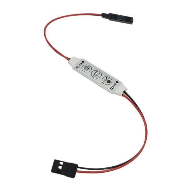 RC CAR LED de CONTROL de CONTROL Switch Strobe Switch Piezas de repuesto para accesorios de automóviles RC Fácil de instalar Toy JR