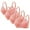 Pink, variant on New Push up Bras for Women 4Pc Large Lace Breathable Front Opening Bra Wrapped up Cup Side Fold Breast Lift Bra Lightweight Women Bras Plus Size Front Close
