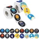 thumbnail image 1 of C2Blue 1000 pegatinas del sistema solar en rollos: perfectas para niños pequeños y niños, 1,5 pulgadas, 2 volúmenes Baobao, 1 of 5